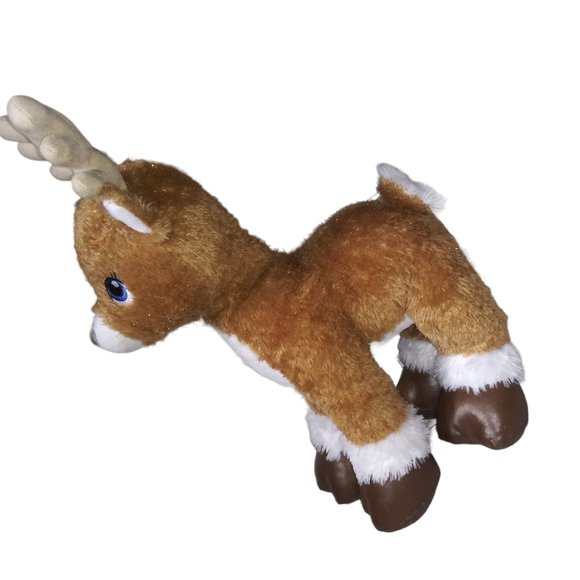 Build A Bear Workshop Reindeer Stuffed Animal Santa's Helper BAB Holiday Plush - Picture 3 of 11